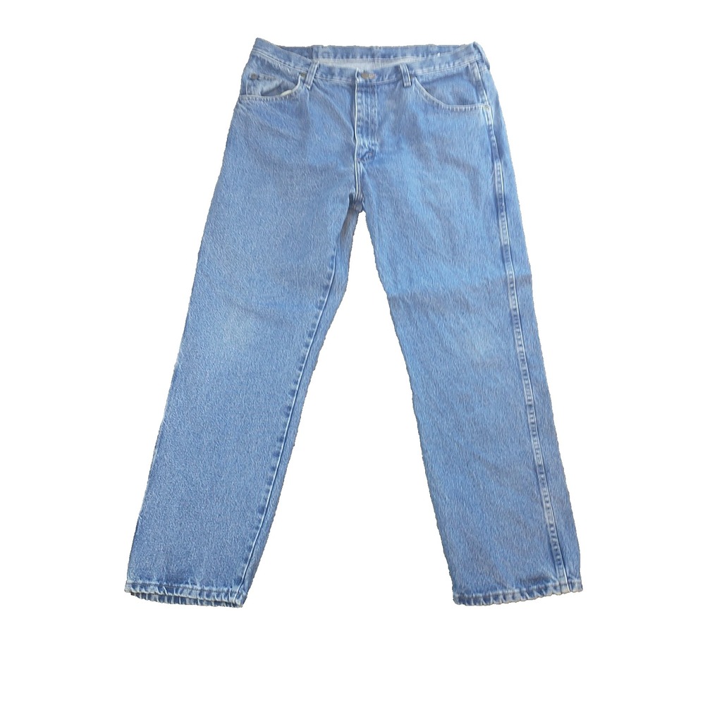 Wrangler Authentics Mens Regular Fit Straight Leg Blue Denim Jeans 36x29 96501DS